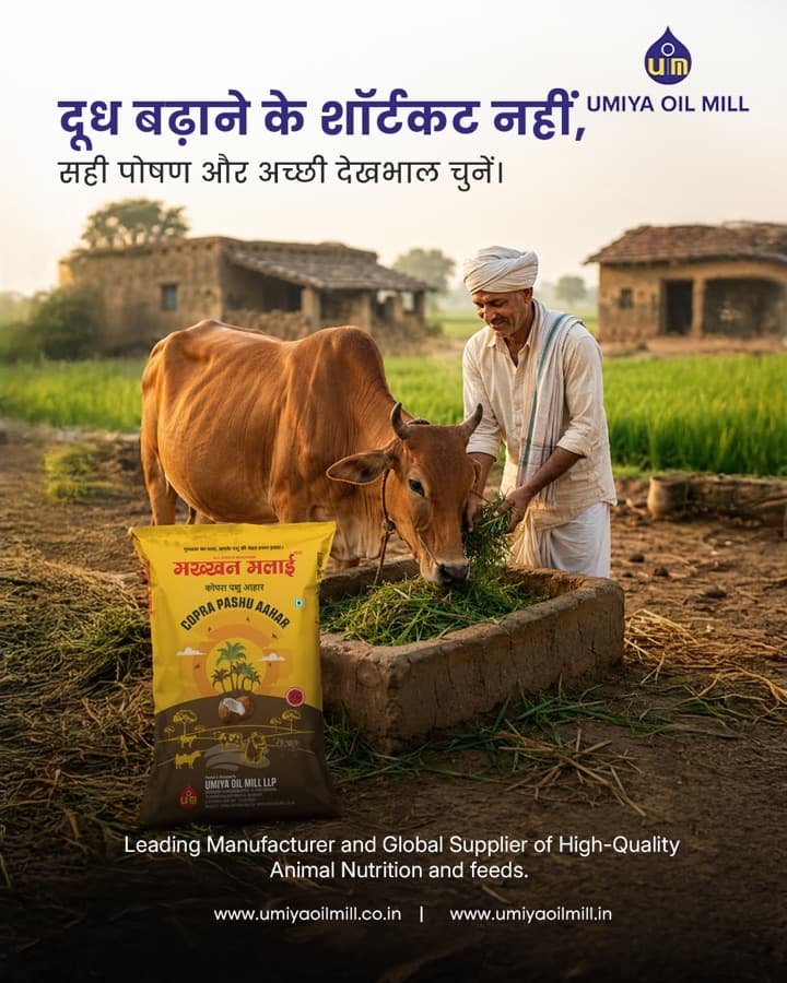Social media post for Umiya Oil Mill